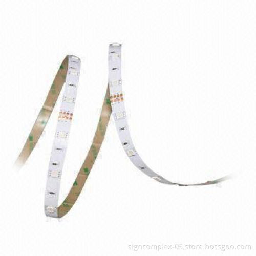 Flexible LED Strip with High-lumen Output of 400lm/m and Long Lifespan, 3-year Standard Warranty